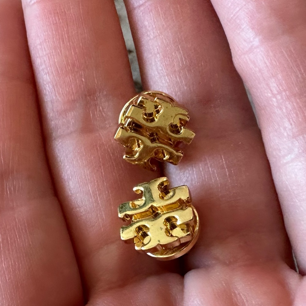 Tory Burch gold studs.